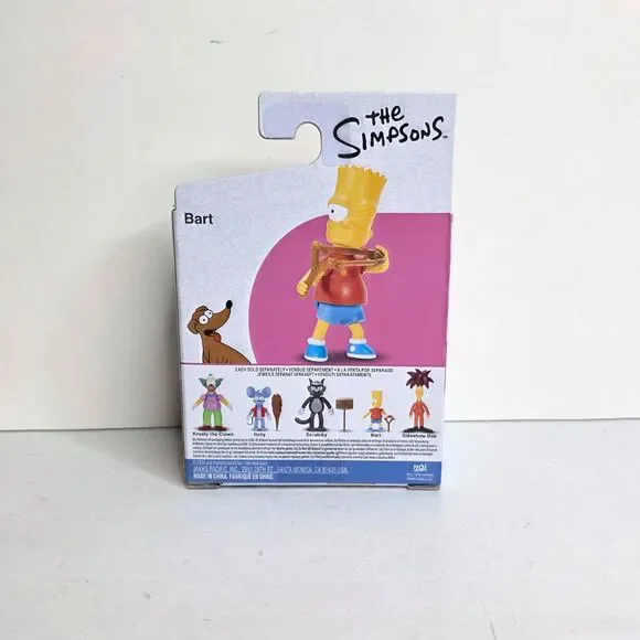 The Simpsons - Bart w/ Slingshot - Jakks 2.5 in Mini Action Figure - NEW IN BOX - Picture 5 of 7